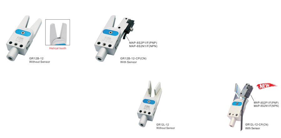SPRUE GRIPPER (Air Gripper Spring return) GR05A-10|GR10A-12|GR12A-12|GR12M-12|GR12B-12|GR12L-12|GR10A-12-CP|GR12A-12-CN(CP)|GR12M-12-CN(CP)|GR12B-12-CN(CP) - Image 3